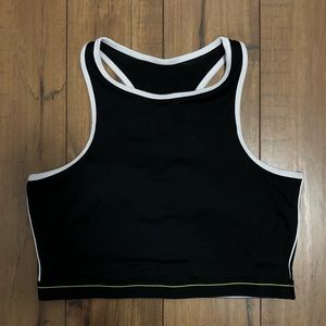 Fabletics long black sports bra
